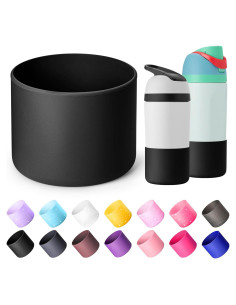 Funda de Silicona Owala 12/14/16 oz - Protección Antideslizante Negra