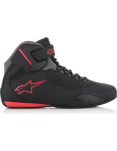 Zapatos Alpinestars Sektor Ventilados Negros y Rojos - 42