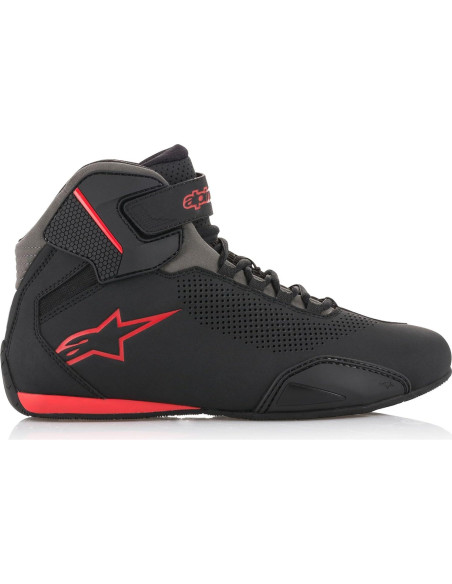 Zapatos Alpinestars Sektor Ventilados Negros y Rojos - 42