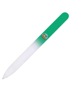 Lima de Uñas de Vidrio Fulgent World Verde 140mm