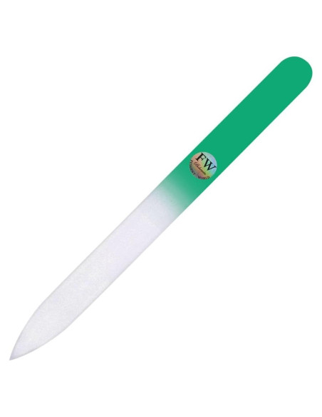Lima de Uñas de Vidrio Fulgent World Verde 140mm