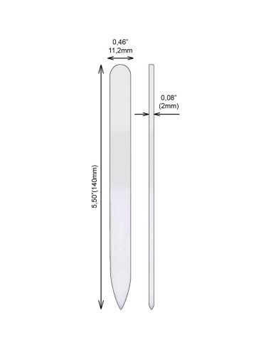 Lima de Uñas de Vidrio Fulgent World Verde 140mm