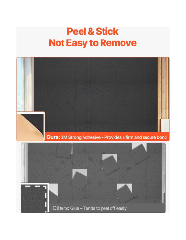 Paneles Acústicos VEVOR 18 Piezas 30x30cm Negro Aislantes