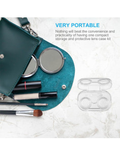 Estuche de Lentes de Contacto EXCEART 8 Piezas Transparente 2