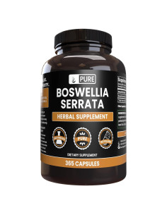 Cápsulas de Boswellia Serrata Puras 365 Unidades - Sin Rellenos