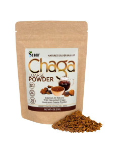 Polvo Grueso de Chaga Sayan 113g - Té Antioxidante Orgánico
