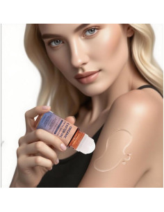 Aceite de Ricino Orgánico Roll-On 50 ml con Rodillo Cuarzo Rosa 2