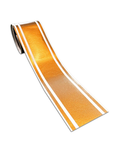 Calcomanía de Vinilo 3M Dorado Metálico 3x182 cm para Coche
