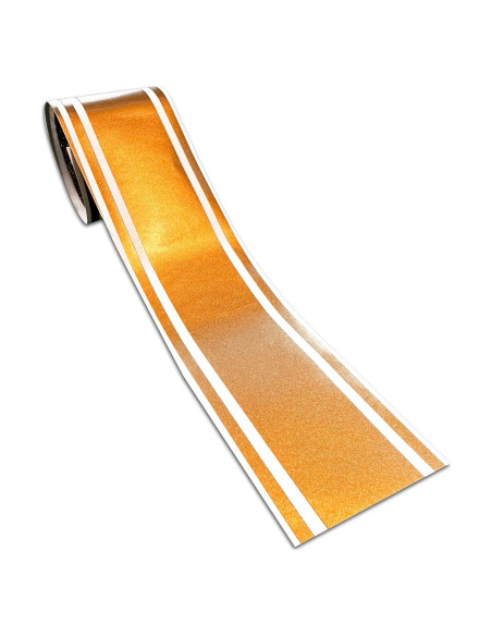 Calcomanía de Vinilo 3M Dorado Metálico 3x182 cm para Coche