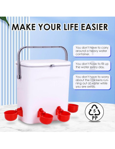 Abrevadero Automático ZHEQOGZH 7.57L con Válvula Flotador 2