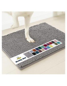 Alfombra Antideslizante Muddy Mat Microfibra 48x76cm Gris
