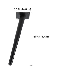 Patas de Muebles RealPlus 30.48 cm Metal Ajustables 4 Piezas 2