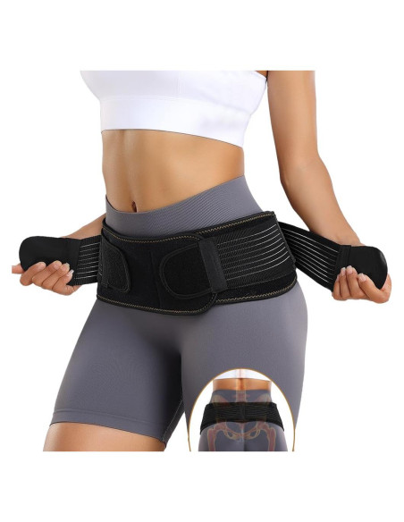 Cinturón Sacroiliaco FORTEMOTUS Ajustable para Dolor de Espalda