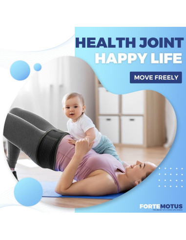 Cinturón Sacroiliaco FORTEMOTUS Ajustable para Dolor de Espalda