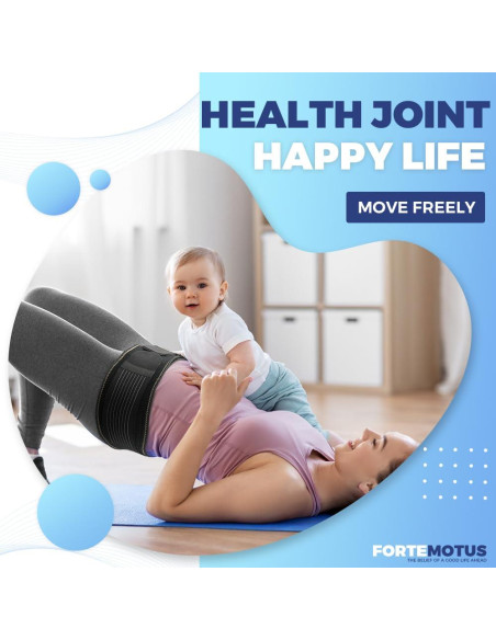 Cinturón Sacroiliaco FORTEMOTUS Ajustable para Dolor de Espalda