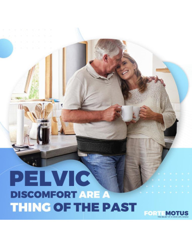 Cinturón Sacroiliaco FORTEMOTUS Ajustable para Dolor de Espalda