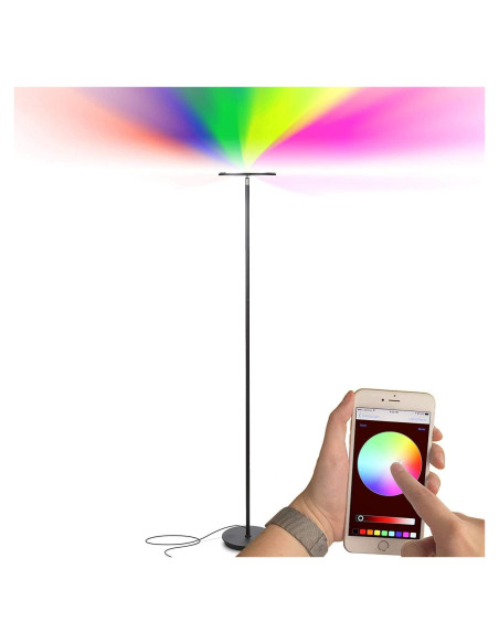 Lámpara de pie LED Brightech Sky Colors 1.75m Control Wi-Fi