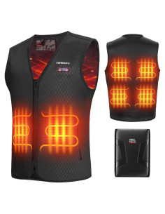 Chaleco Térmico KEMIMOTO para Hombres con Batería 10000mAh