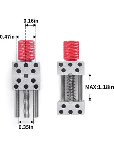 Mini prensa ajustable alta precisión CNRAQR 3.0 cm para manualidades