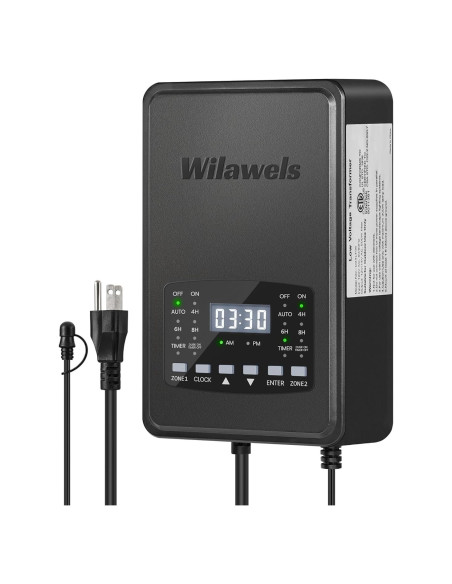 Transformador de Iluminación de Paisaje WILAWELS 500W 2 Zonas