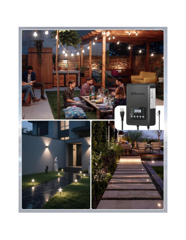 Transformador de Iluminación de Paisaje WILAWELS 500W 2 Zonas