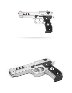 Conjunto de Réplicas de Pistola Demon Twin LALAPORT - 2 Unidades 23.5 cm 2