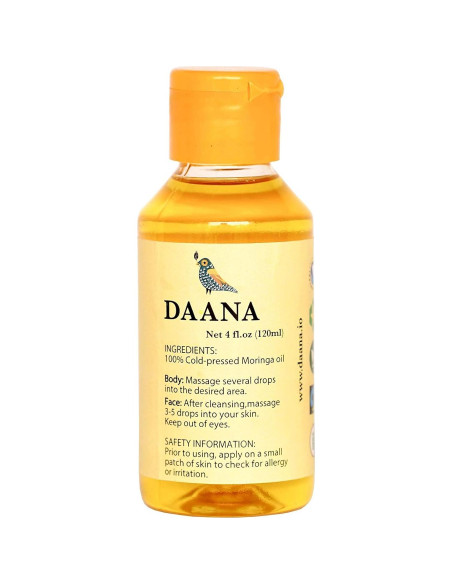 Aceite de Moringa Daana Orgánico 118 ml - Hidratante Piel y Cabello