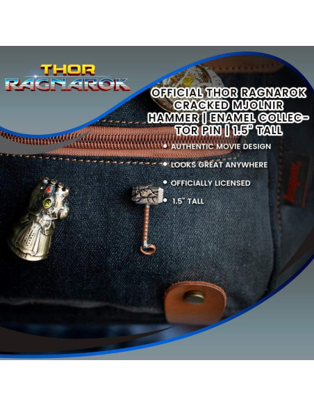 Pin Coleccionista Mjolnir Thor Ragnarok - SalesOne LLC - 3.81 cm