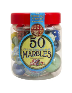 50 Canicas de Juguete Casa de Canicas - Diversión Clásica