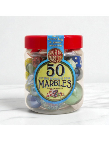 50 Canicas de Juguete Casa de Canicas - Diversión Clásica