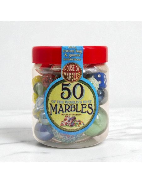 50 Canicas de Juguete Casa de Canicas - Diversión Clásica