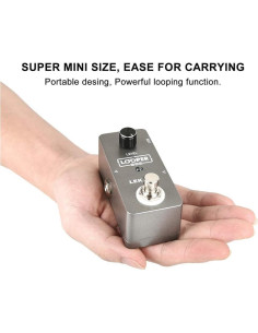 Pedal de Efecto Looper LEKATO 5 Minutos Gris - Guitarra 2