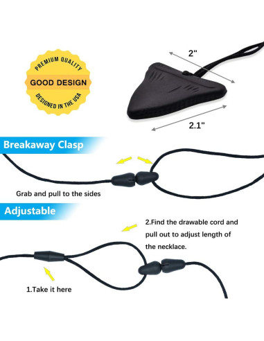 Collar de Masticar Sensorial JNATER - Silicona Grado Alimenticio - 3 Colores