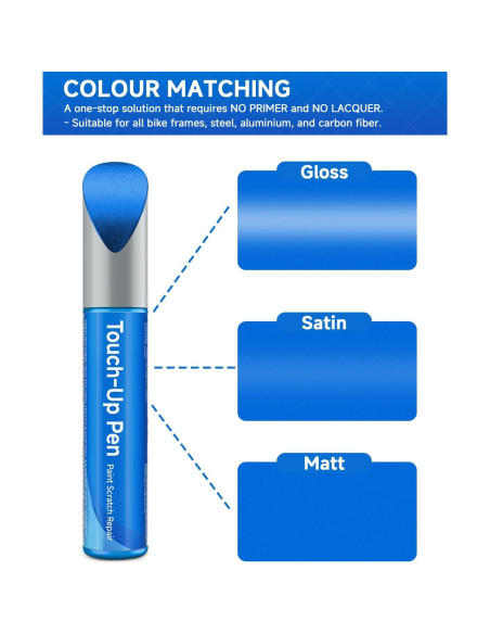 Pintura de Retoque Brillo Azul Alpino RSACET para Bicicletas Trek