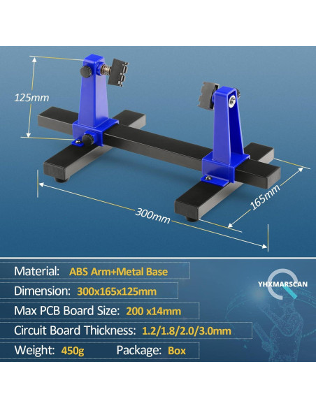 Abrazadera de Soldadura SN-390 Ajustable 360 para PCB
