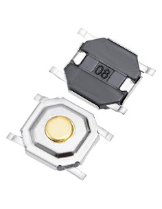 Interruptor Táctil SPST uxcell 50PCS 5x5x1.5mm Montaje PCB