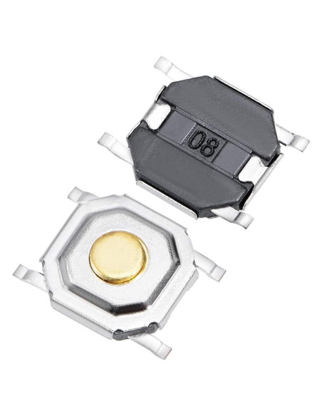 Interruptor Táctil SPST uxcell 50PCS 5x5x1.5mm Montaje PCB