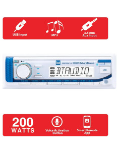 Radio Marina Dual MXP152W con Bluetooth y 2 Altavoces 6.5" 2