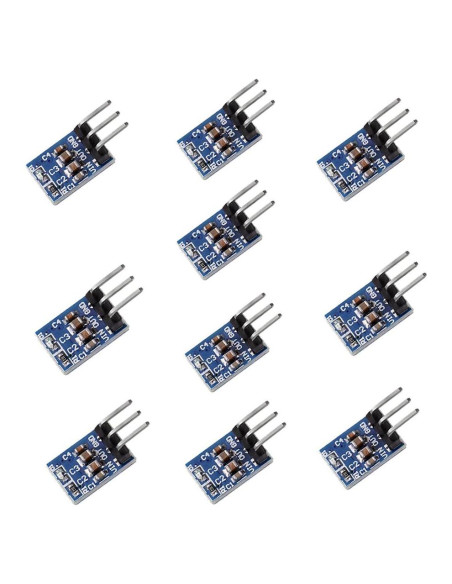 Paquete de 10 Reguladores de Voltaje AMS1117-3.3 DC 4.75-12V 800mA
