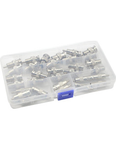 Kit de Conectores de Conversión BNC a RCA 30 Piezas XLX 2