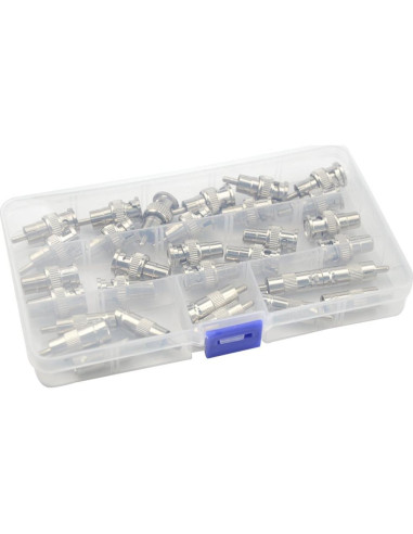 Kit de Conectores de Conversión BNC a RCA 30 Piezas XLX