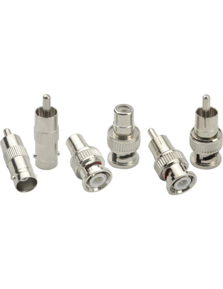 Kit de Conectores de Conversión BNC a RCA 30 Piezas XLX