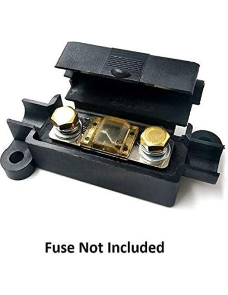 Soporte de Fusible ANL A.A 150A con Tornillo y Tapa Protectora