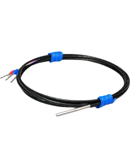 Sensor de Temperatura PT100 QFDRRFIJT 1m Sonda RTD Impermeable