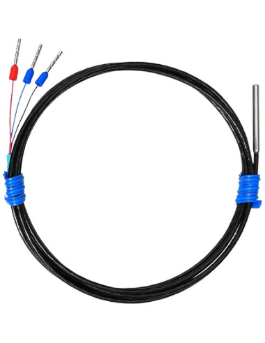 Sensor de Temperatura PT100 QFDRRFIJT 1m Sonda RTD Impermeable