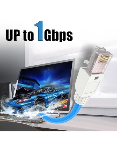 Conector RJ45 CAT6 sin herramienta VCELINK - 24 unidades