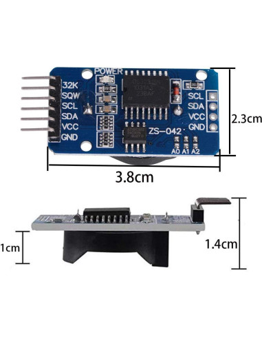 5PCS Módulo Reloj en Tiempo Real DS3231 VKLSVAN IIC 32K