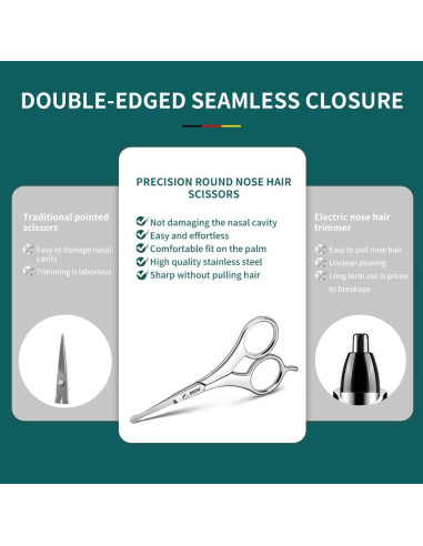 Recortador de Vello Nasal DEOU D-2026 Acero Inoxidable