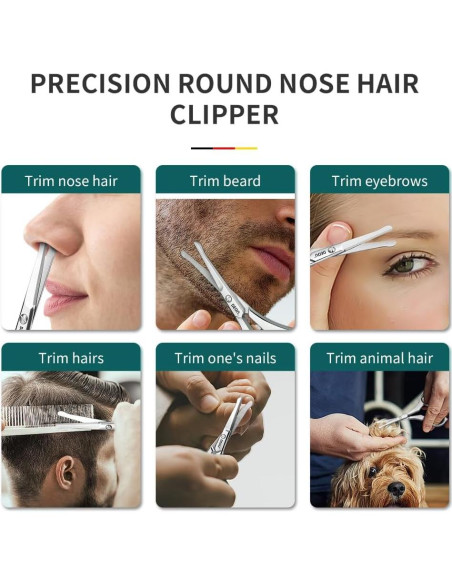 Recortador de Vello Nasal DEOU D-2026 Acero Inoxidable