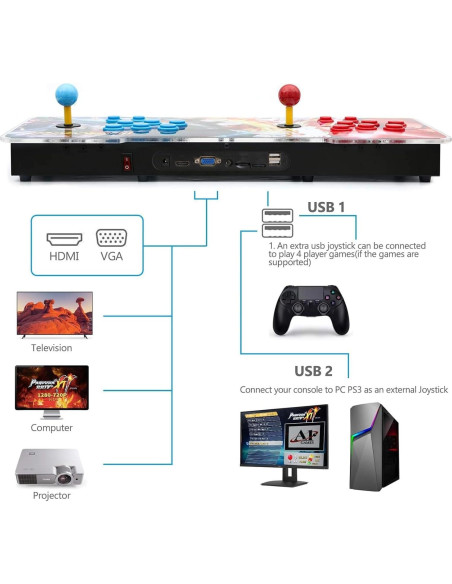 Consola Arcade 3D Best brose Pandora Treasure 30000 Juegos HD